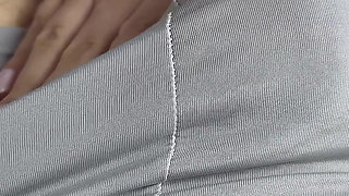 Secretary Climbed Into Her Boss Panties and Came on Her Stockings