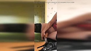 Lo-Fa Solo Masturbation Compilation Part 3 - Huge Dildo Riding & Fingering Orgasm - Tattooed European French Girl