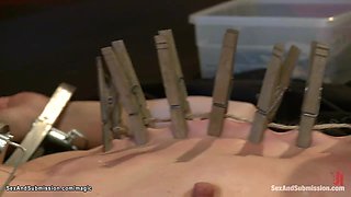 Mobs gang nail ginger in bondage