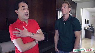 Liza Rowe, Elsa Jean  Ryan McLane in Step Fantasy Foursome Pt. 1