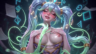Ai Compilation Sona League of Legends Wet and Shiny Body