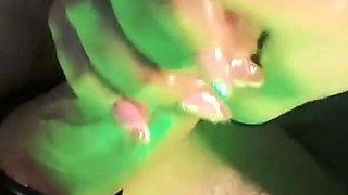 Oiled up Cock Teased with Ice Cums Hard