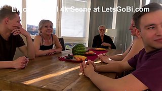 Messy Bi Lunch Part One At Lets Go Bi