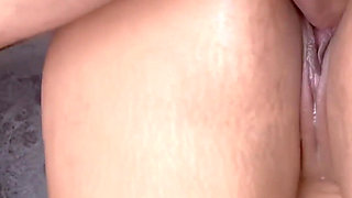 My Pregnant Friend and I Don't Oil Our Belly and Fuck Our New Vecion Until We Cum