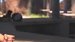 No More Cash 4 - Toby Pressing His Landlady's Breasts at the Beach