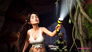 Lara Croft uncovers a mystical Amazon secret - AI Animation