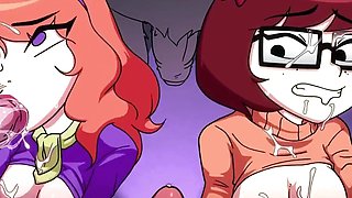 Velma & Daphne - Groupsex In Steamy Monstrous Scooby Doo Cartoon Porn Parody