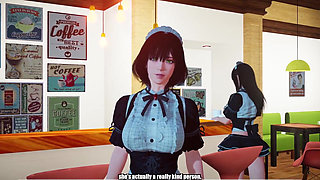 Customer in a Maid Cafe : 3D Porn
