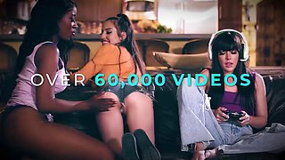 MODERN-DAY SINS - Cuckold Man Watches Boss Sinn Sage Fuck His Petite Girlfriend Liz Jordan