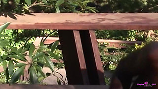 Sexy Brunette Touches Her Pussy by the Pool and Gets Anal Fucked by a BBC