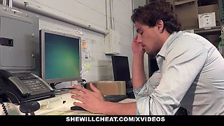 Shewillcheat - big boobed cougar boss fucks fresh worker