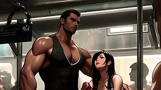 Tifa Meets a New Penis on the Train