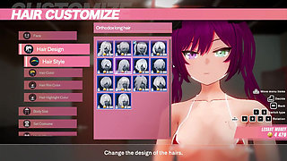 Lesbian Battle BDSM Hentai Game Ep.2 Lesbian Tomboy Defeated Had to Squirt Non Stop on a Bondage Device!