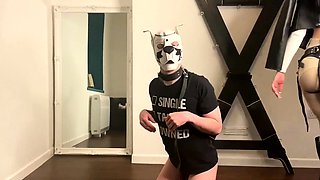 Strapon fetish bitches make a loser cum