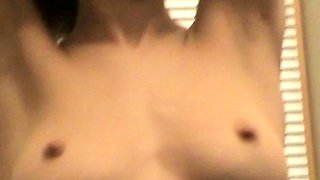 Small titted brunette amateur anal nailed at home