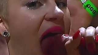 Tattooed Slut Gulps Piss and Cocks in Extreme Ggg Bukkake
