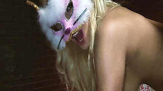 Horny Catsbabes Scene-3 Horny Kittens in Lingerie Fucking Together in the Alley