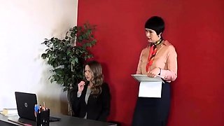 GirlSpanksGirl - Chrissy Punished At Work