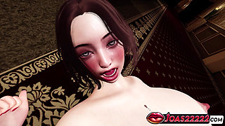 Hentai Delight: Madeleine's Wet Body Intense Big Ass Spanking Until Red, Plus Tight Pussy Fingering Leading to Squirt