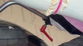 Sissy Gets Milked with a Plug in Her Ass and Has to Swallow Cum