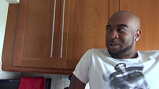 Sweet brunette gets pounded by his big black cock