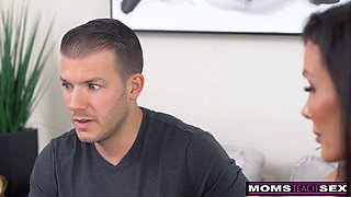 Cougar Shay Sights showcases Big Tits to distracted stepson practising drivers test