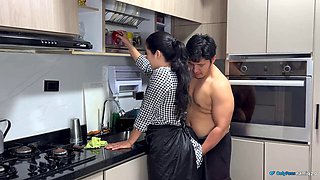My boss takes advantage of his wifes carelessness and fucks me very hard!