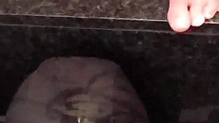 Golden Shower in Masked Face and Mouth