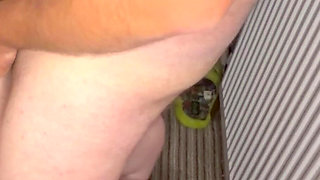 Sucking off the Husband to Reverse Cowgirl Then He Comes All Over My Tits
