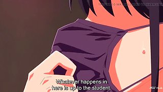 Harder Hentai Sex - Anime Girl Ahegao Cumshot on Big Tits