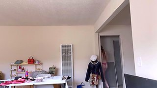 Skinny pierced amateur redhead rough fucking huge toys