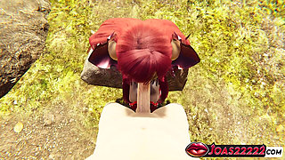 Gravelyn Rule34 3D Hentai Animation in Village - POV No Hands Blowjob, Wall Irrumatio & Deepthroat Facial Cumshot!