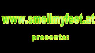black mistress nylon foot sniffing