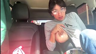 Car tits and pussy flash 2