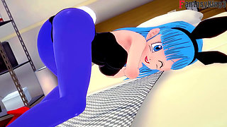 Bulma and Goku Fuck While Android 18 Watches - Dragon Ball Zex Series