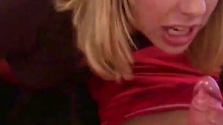 Step bro caught petite step sister nude at webcam and seduce to rough fuck