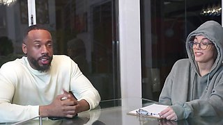 Huge fake tits and ass are perfect for the big black dick pleasure