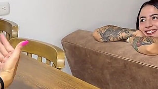 I'm Having Sex with My Stepmom's New Boyfriend Right Behind Her Back, and She Catches Me...