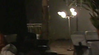 Teen with small tits fucks a horny stud during a house party