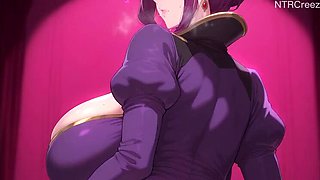 Queen Cheats on King with Peasant - Hot Anime MILF NTR Voiced Fuck