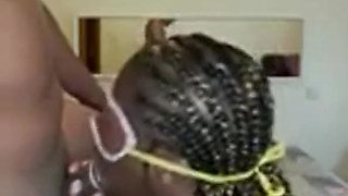 African Woman with a Big Ass Came a Lot on My Dick First Thing in the Morning