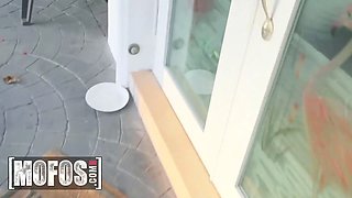 Mofos - Ryan Keely rides a Big Cock, then gets on her knees to take a hot sperm in her throat