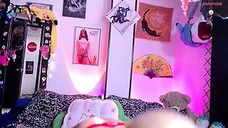 Blonde fetish slut in lingerie dances