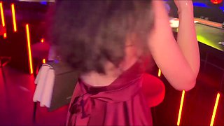 Risky anal fuck with slutty Russian girl in a club's toilet