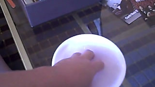 Getting my finger nails cleaned, filed by my BBW friend