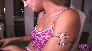 Amazing natural tits on this hot college freshman