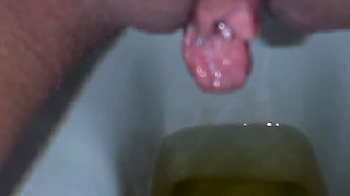 Pissing Compilation! Close-up of a Pussy and Dirty Pads! POV!