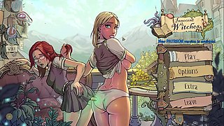 Professor and audience play a naughty strip game with a Harry Potter twist