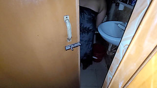 My Stepsister Was Taking a Shower with the Door Open and I Was Peeking in