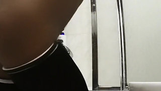 Trembling Holding My Pee as Long as I Can Pissing on the Floor